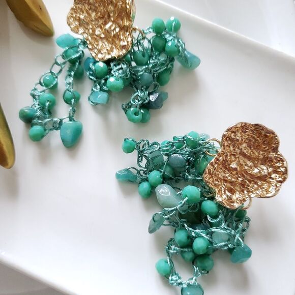 New! Free People Beaded Earrings - Picture 2 of 16